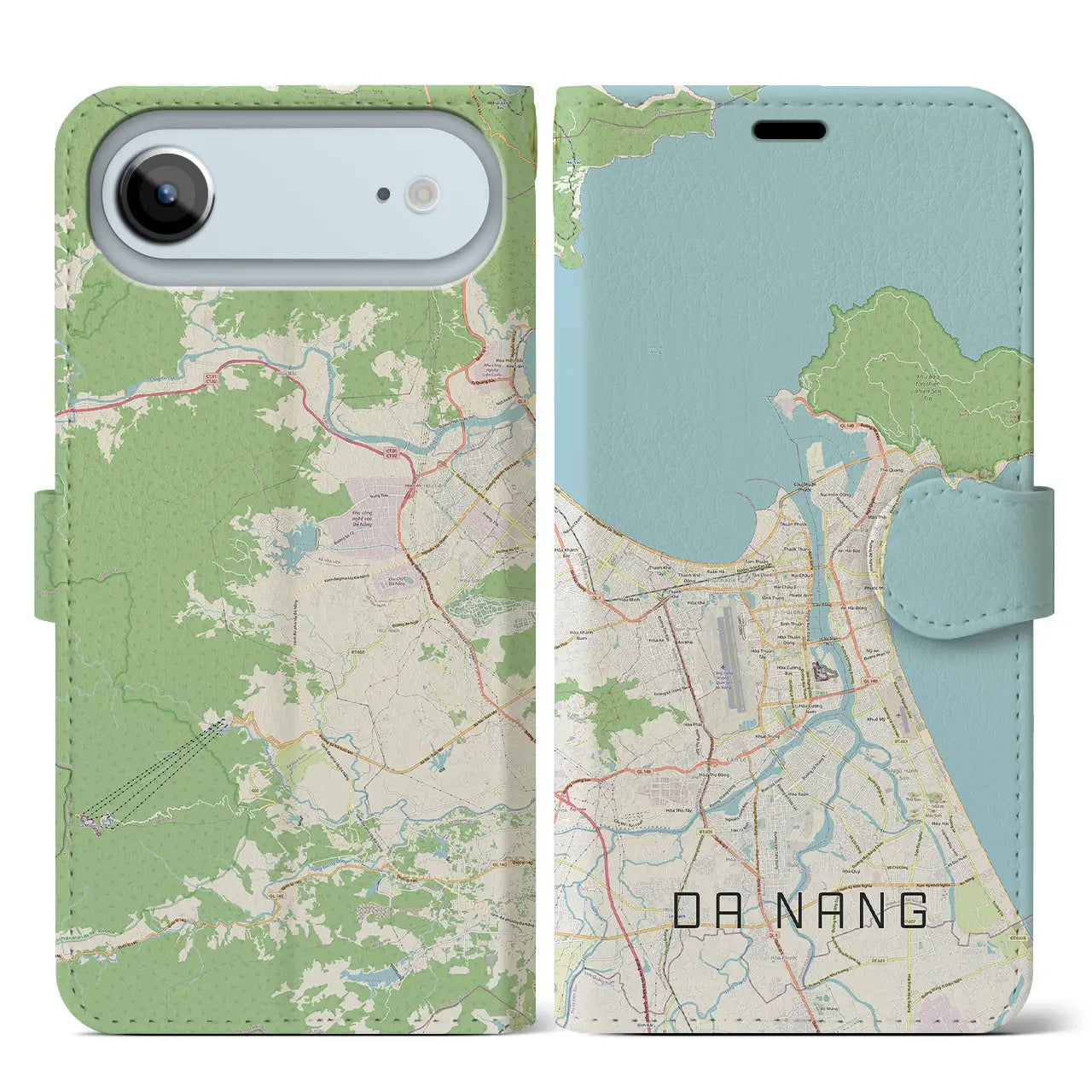 【ダナン（ベトナム）】地図柄iPhoneケース（手帳タイプ）