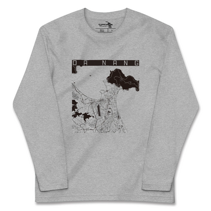 【ダナン（ベトナム）】地図柄ロングスリーブTシャツ