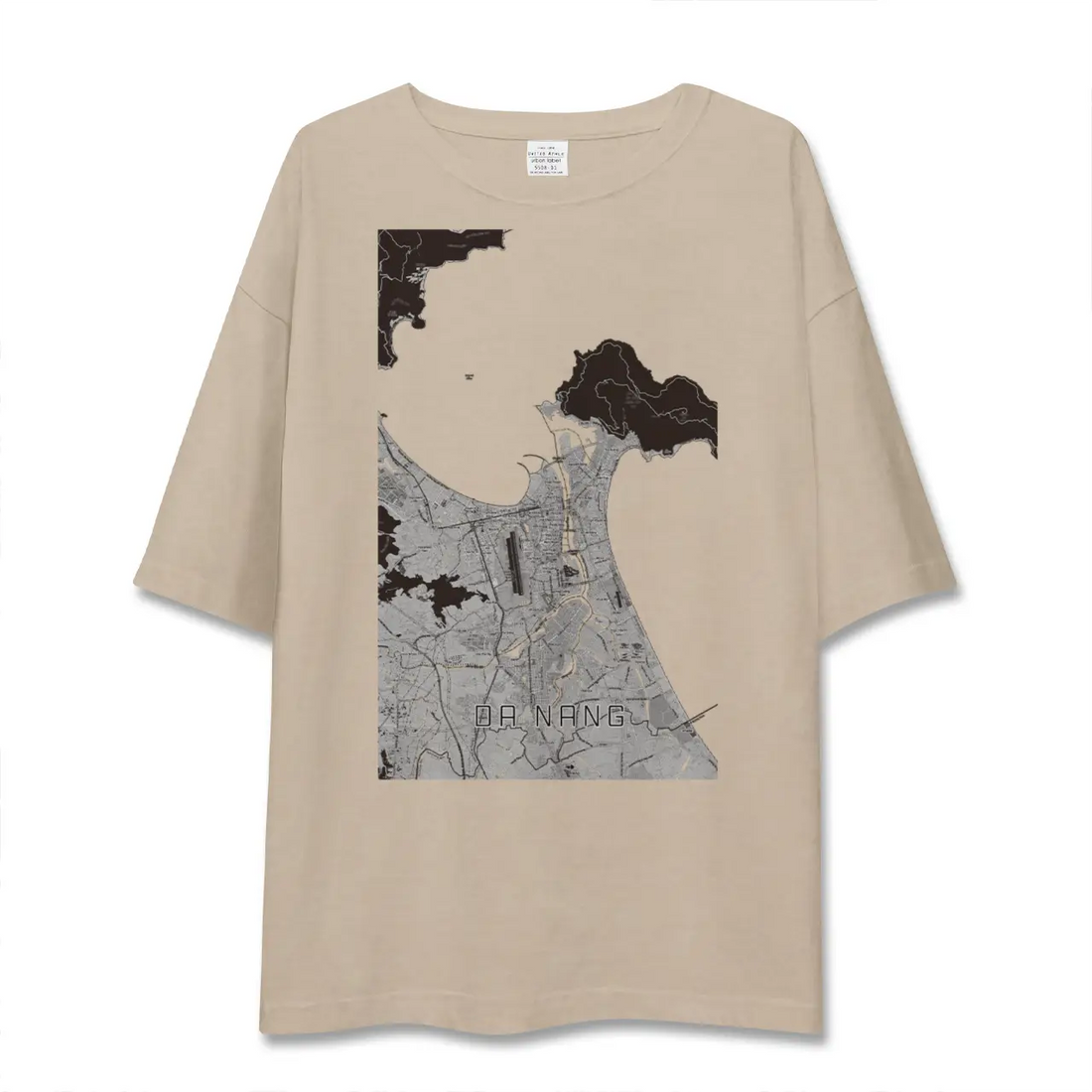 【ダナン（ベトナム）】地図柄ビッグシルエットTシャツ