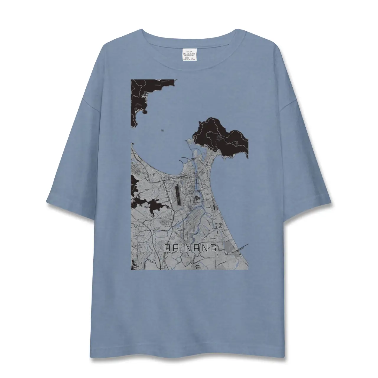 【ダナン（ベトナム）】地図柄ビッグシルエットTシャツ