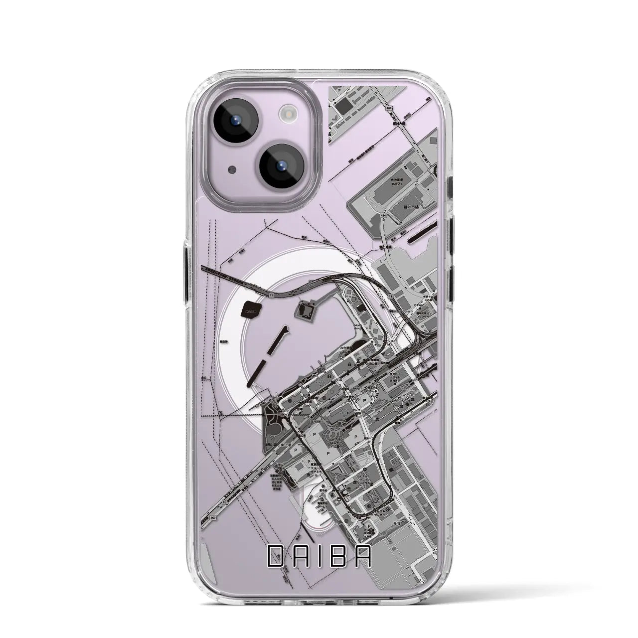 【台場（東京都）】地図柄iPhoneケース（MagSafeタイプ）