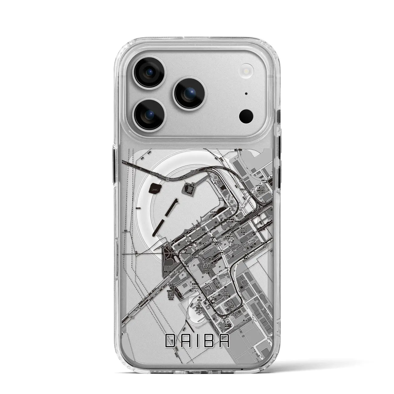 【台場（東京都）】地図柄iPhoneケース（MagSafeタイプ）