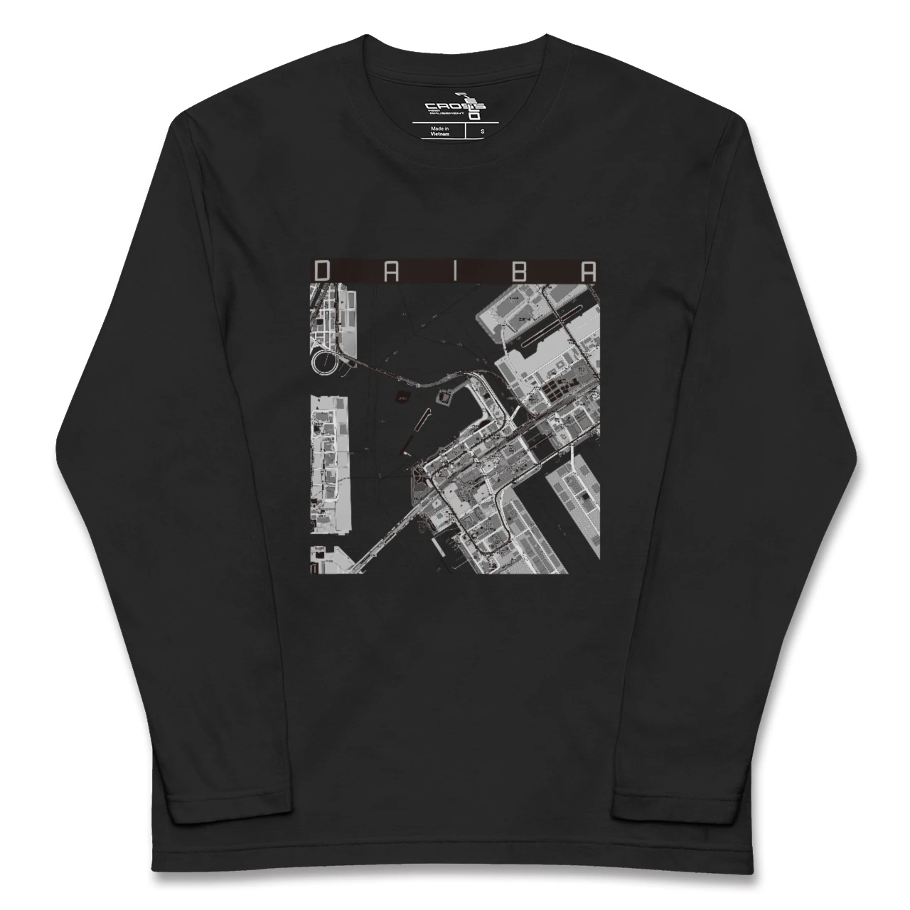 【台場（東京都）】地図柄ロングスリーブTシャツ