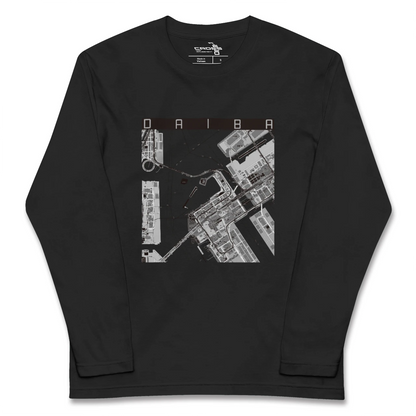 【台場（東京都）】地図柄ロングスリーブTシャツ