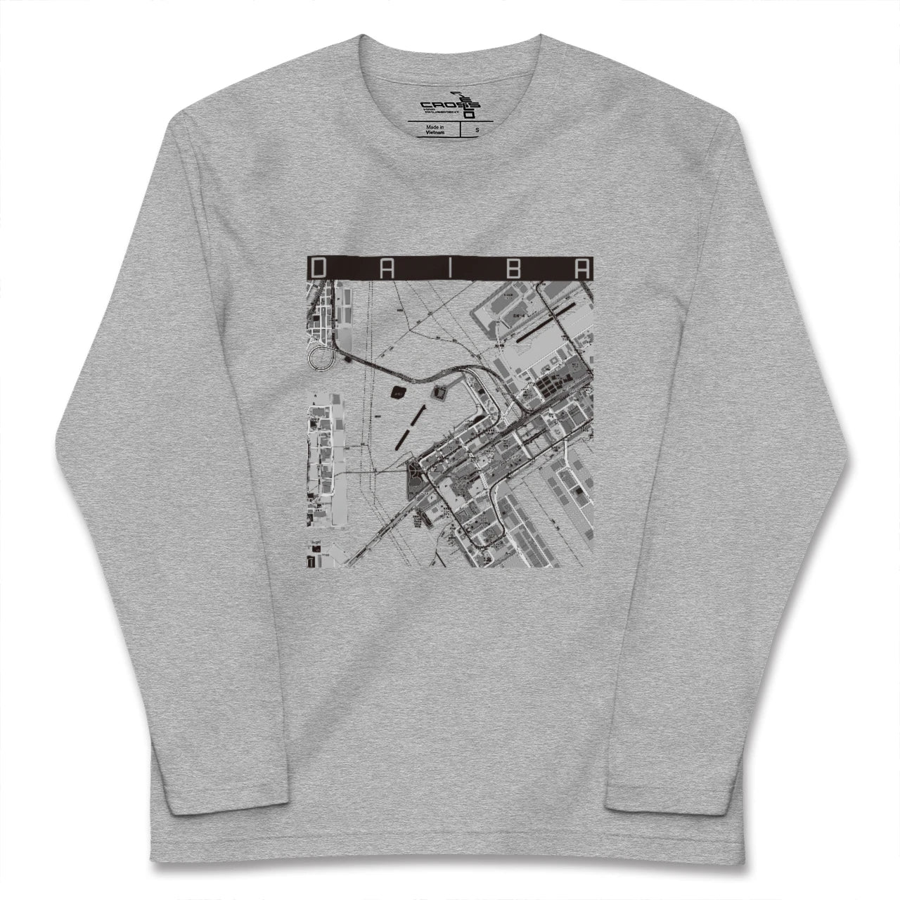 【台場（東京都）】地図柄ロングスリーブTシャツ