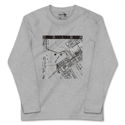 【台場（東京都）】地図柄ロングスリーブTシャツ