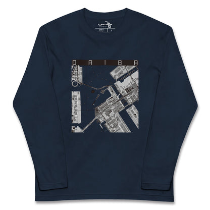 【台場（東京都）】地図柄ロングスリーブTシャツ