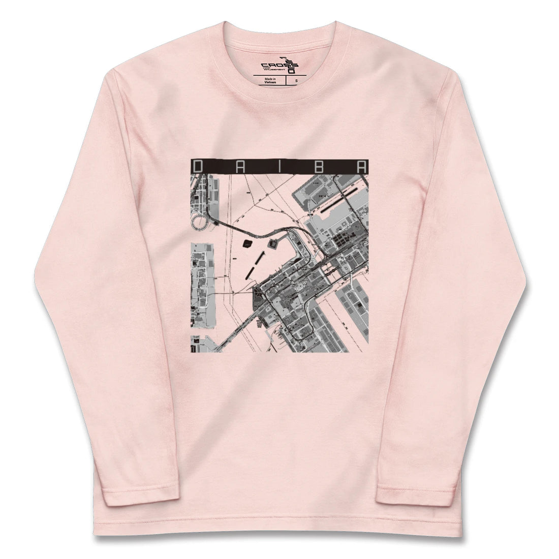 【台場（東京都）】地図柄ロングスリーブTシャツ