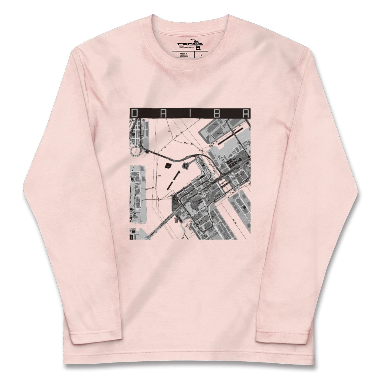 【台場（東京都）】地図柄ロングスリーブTシャツ