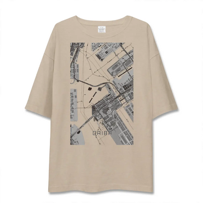 【台場（東京都）】地図柄ビッグシルエットTシャツ