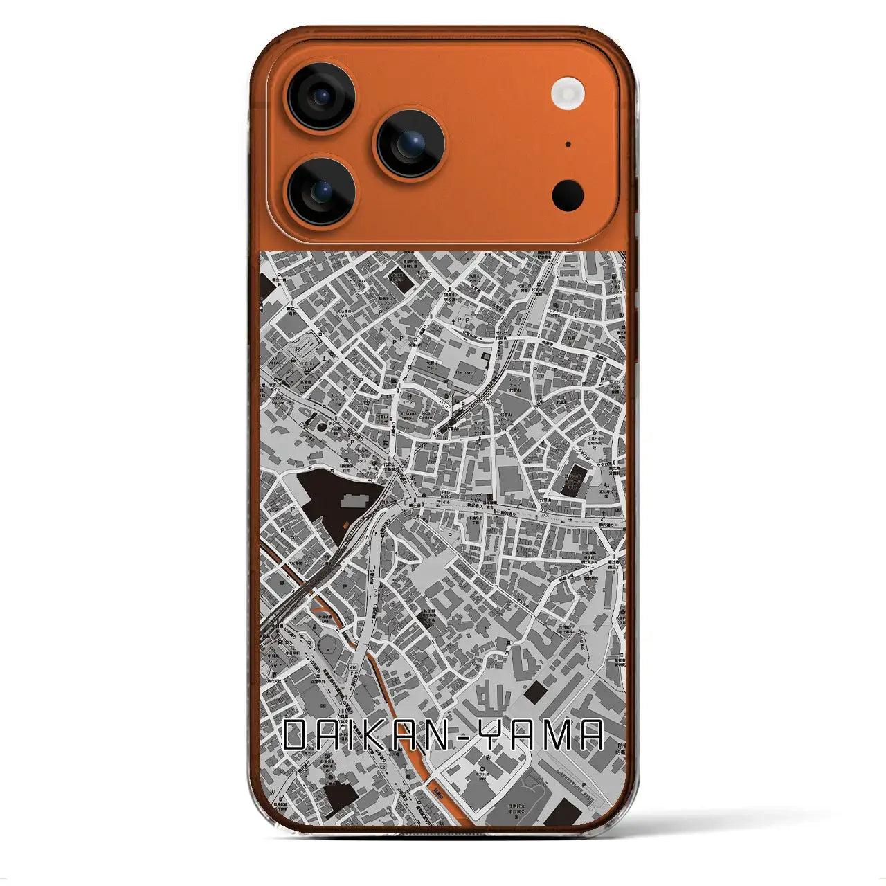 【代官山（東京都）】地図柄iPhoneケース（クリアタイプ）