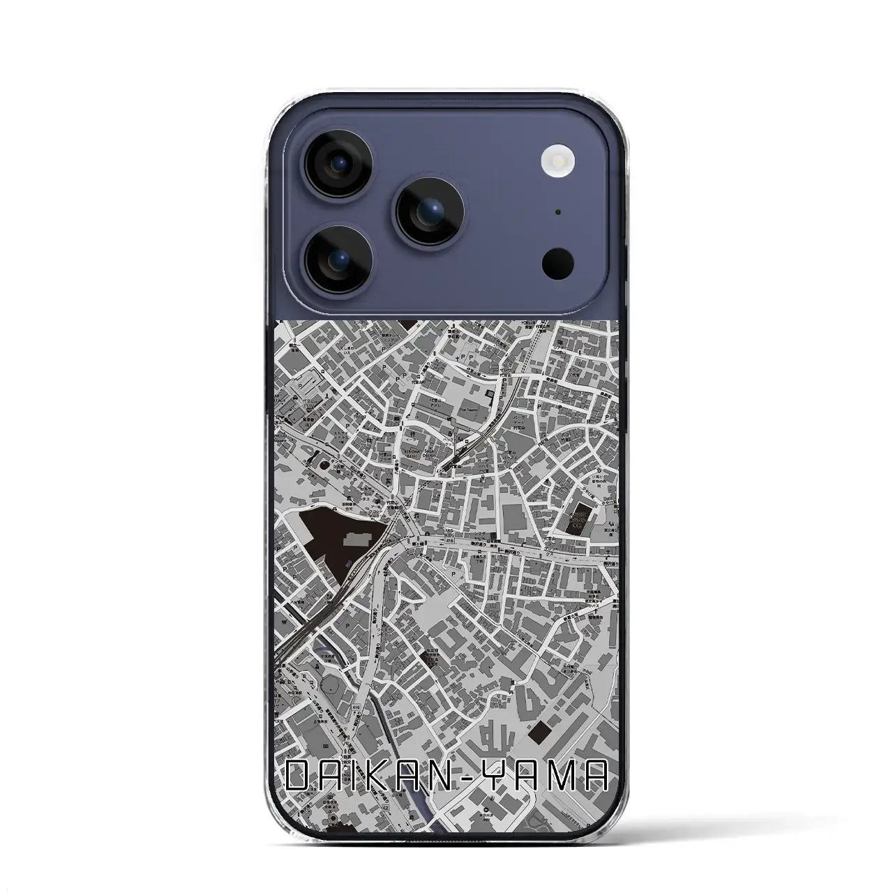 【代官山（東京都）】地図柄iPhoneケース（クリアタイプ）