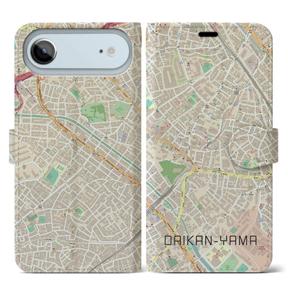 【代官山（東京都）】地図柄iPhoneケース（手帳タイプ）