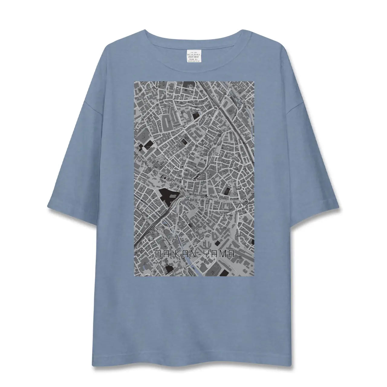 【代官山（東京都）】地図柄ビッグシルエットTシャツ