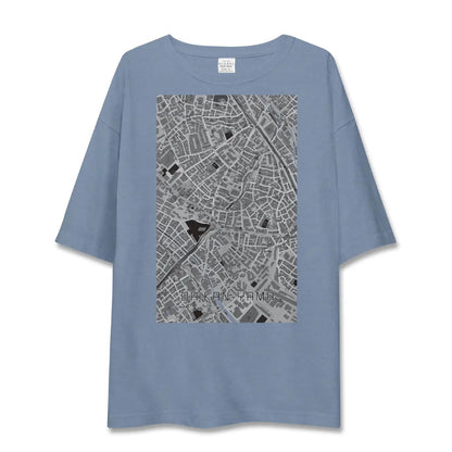 【代官山（東京都）】地図柄ビッグシルエットTシャツ