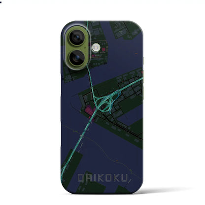 【大黒（神奈川県）】地図柄iPhoneケース（バックカバータイプ）