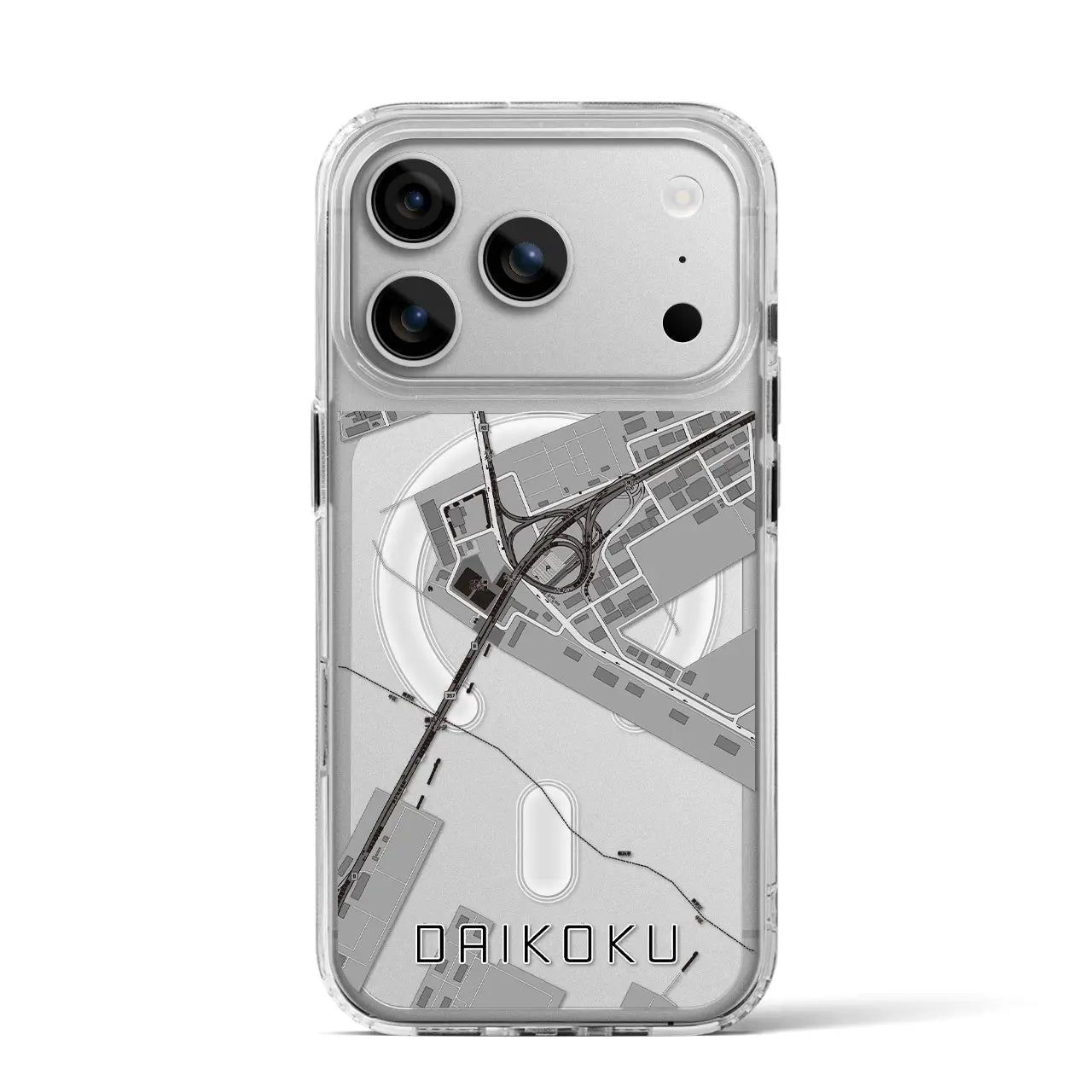 【大黒（神奈川県）】地図柄iPhoneケース（MagSafeタイプ）