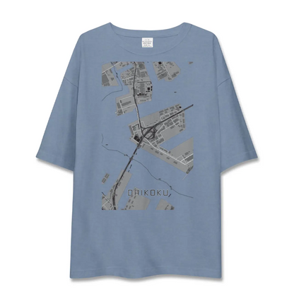 【大黒（神奈川県）】地図柄ビッグシルエットTシャツ