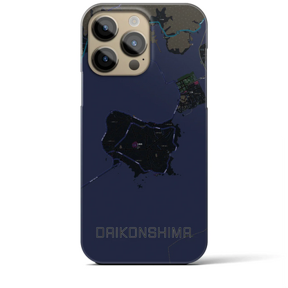 【大根島（島根県）】地図柄iPhoneケース（バックカバータイプ）