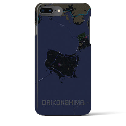 【大根島（島根県）】地図柄iPhoneケース（バックカバータイプ）