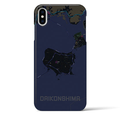 【大根島（島根県）】地図柄iPhoneケース（バックカバータイプ）