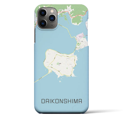 【大根島（島根県）】地図柄iPhoneケース（バックカバータイプ）