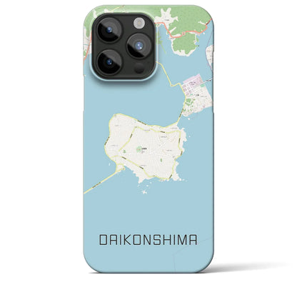 【大根島（島根県）】地図柄iPhoneケース（バックカバータイプ）