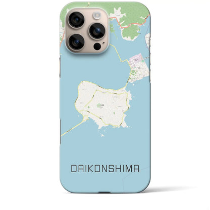 【大根島（島根県）】地図柄iPhoneケース（バックカバータイプ）