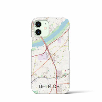 【大日（大阪府）】地図柄iPhoneケース（バックカバータイプ）