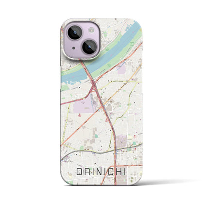 【大日（大阪府）】地図柄iPhoneケース（バックカバータイプ）