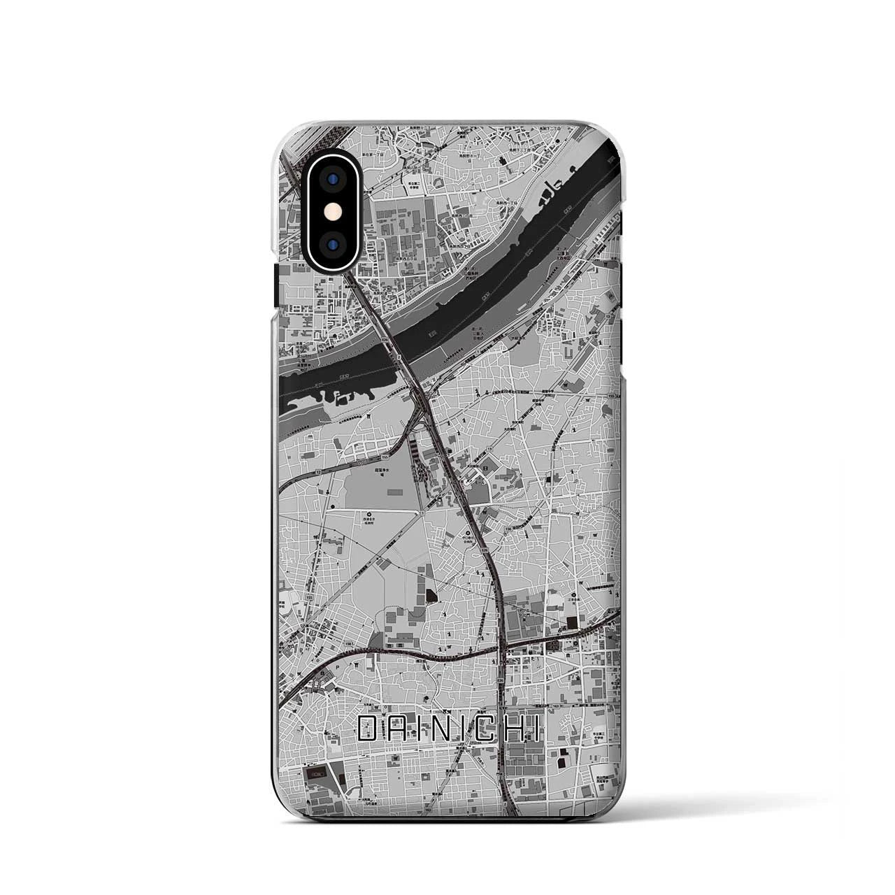 【大日（大阪府）】地図柄iPhoneケース（クリアタイプ）