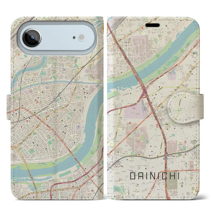 【大日（大阪府）】地図柄iPhoneケース（手帳タイプ）