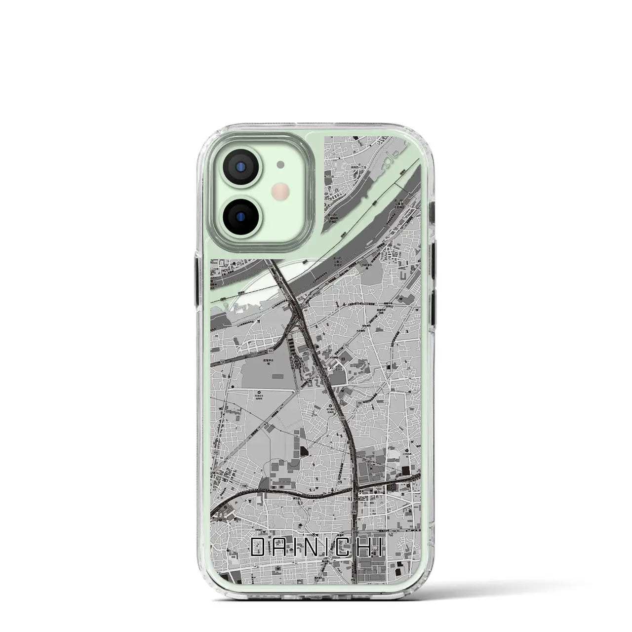 【大日（大阪府）】地図柄iPhoneケース（MagSafeタイプ）