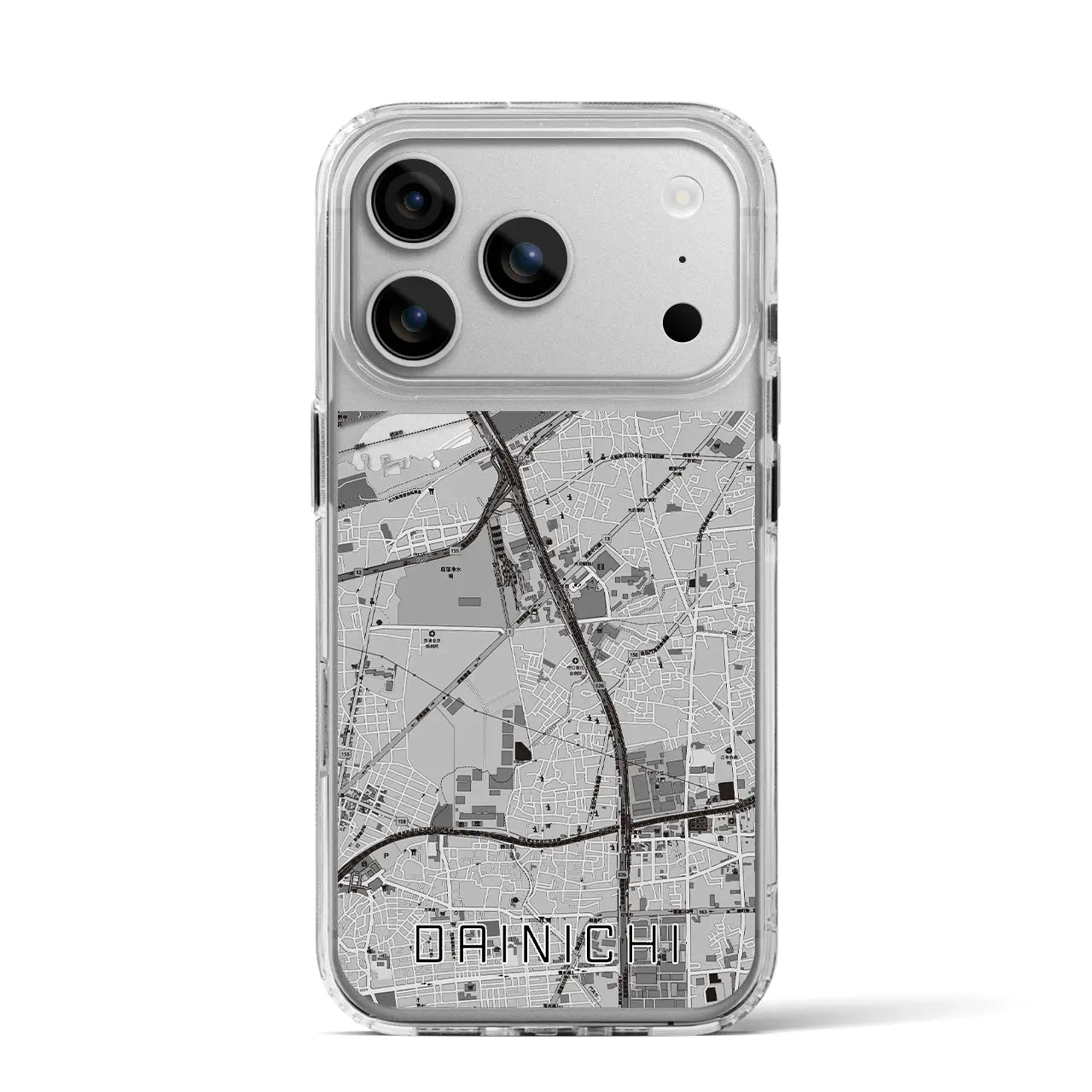 【大日（大阪府）】地図柄iPhoneケース（MagSafeタイプ）