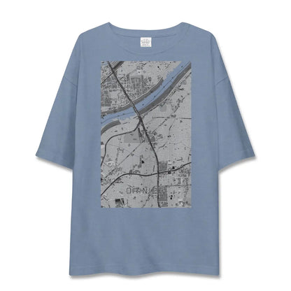 【大日（大阪府）】地図柄ビッグシルエットTシャツ