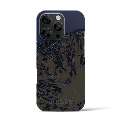 【大山（鳥取県）】地図柄iPhoneケース（バックカバータイプ）