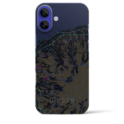 【大山（鳥取県）】地図柄iPhoneケース（バックカバータイプ）