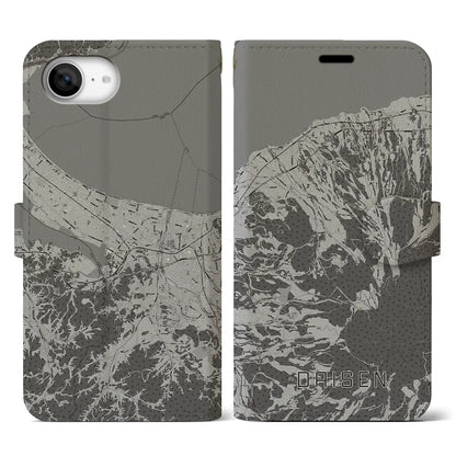 【大山（鳥取県）】地図柄iPhoneケース（手帳タイプ）