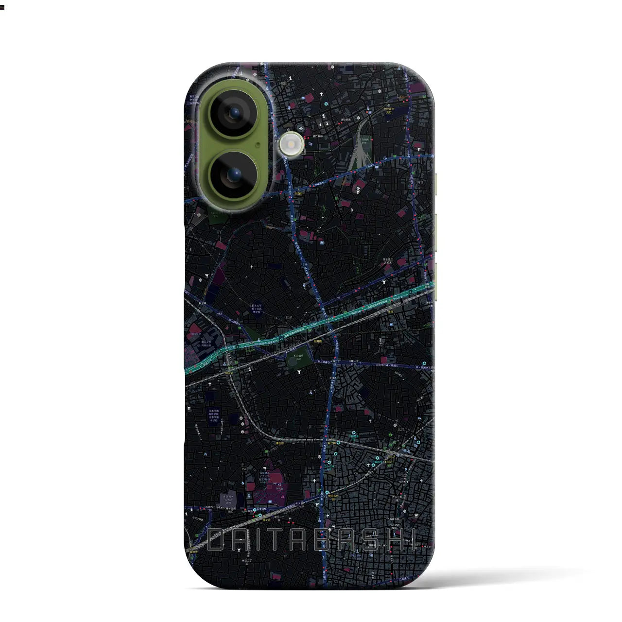 【代田橋（東京都）】地図柄iPhoneケース（バックカバータイプ）