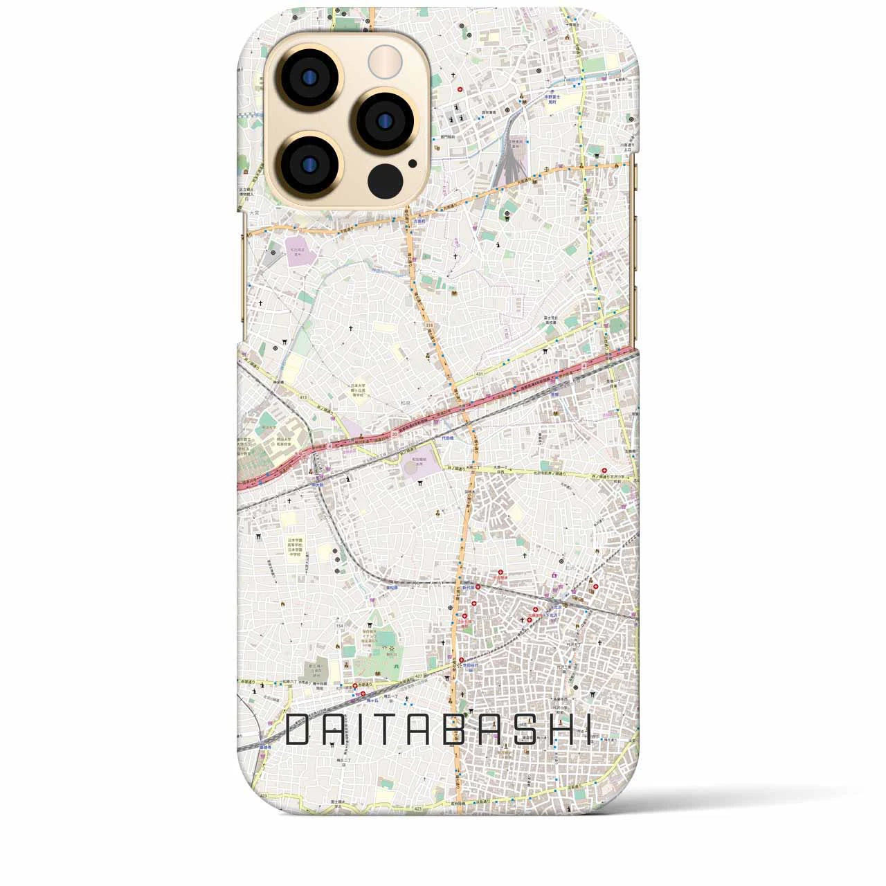【代田橋（東京都）】地図柄iPhoneケース（バックカバータイプ）