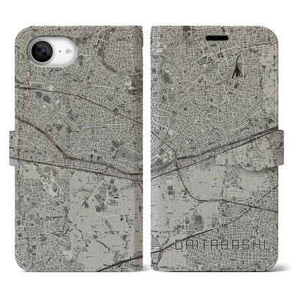 【代田橋（東京都）】地図柄iPhoneケース（手帳タイプ）