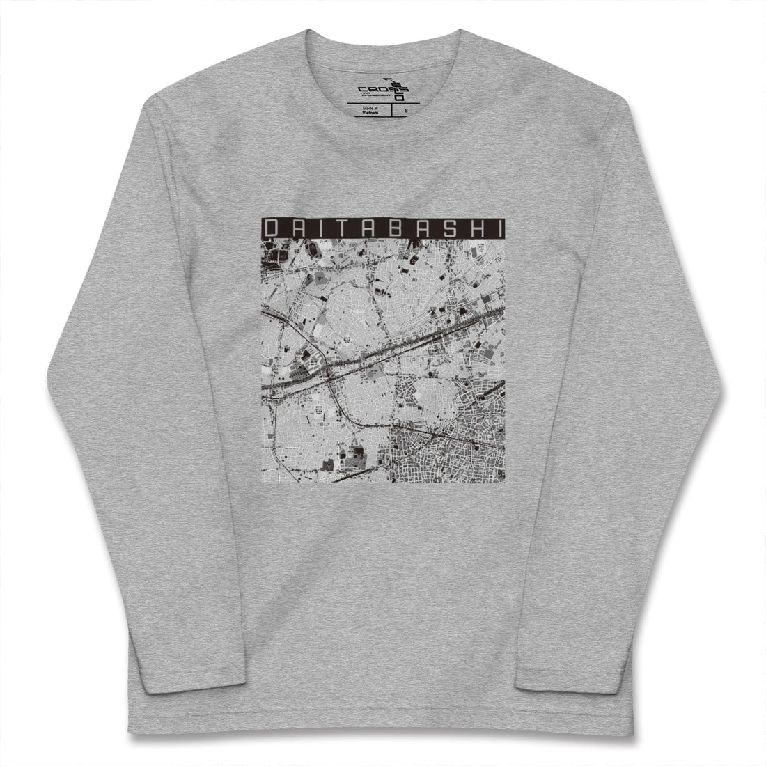 【代田橋（東京都）】地図柄ロングスリーブTシャツ