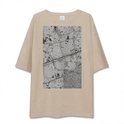 【代田橋（東京都）】地図柄ビッグシルエットTシャツ
