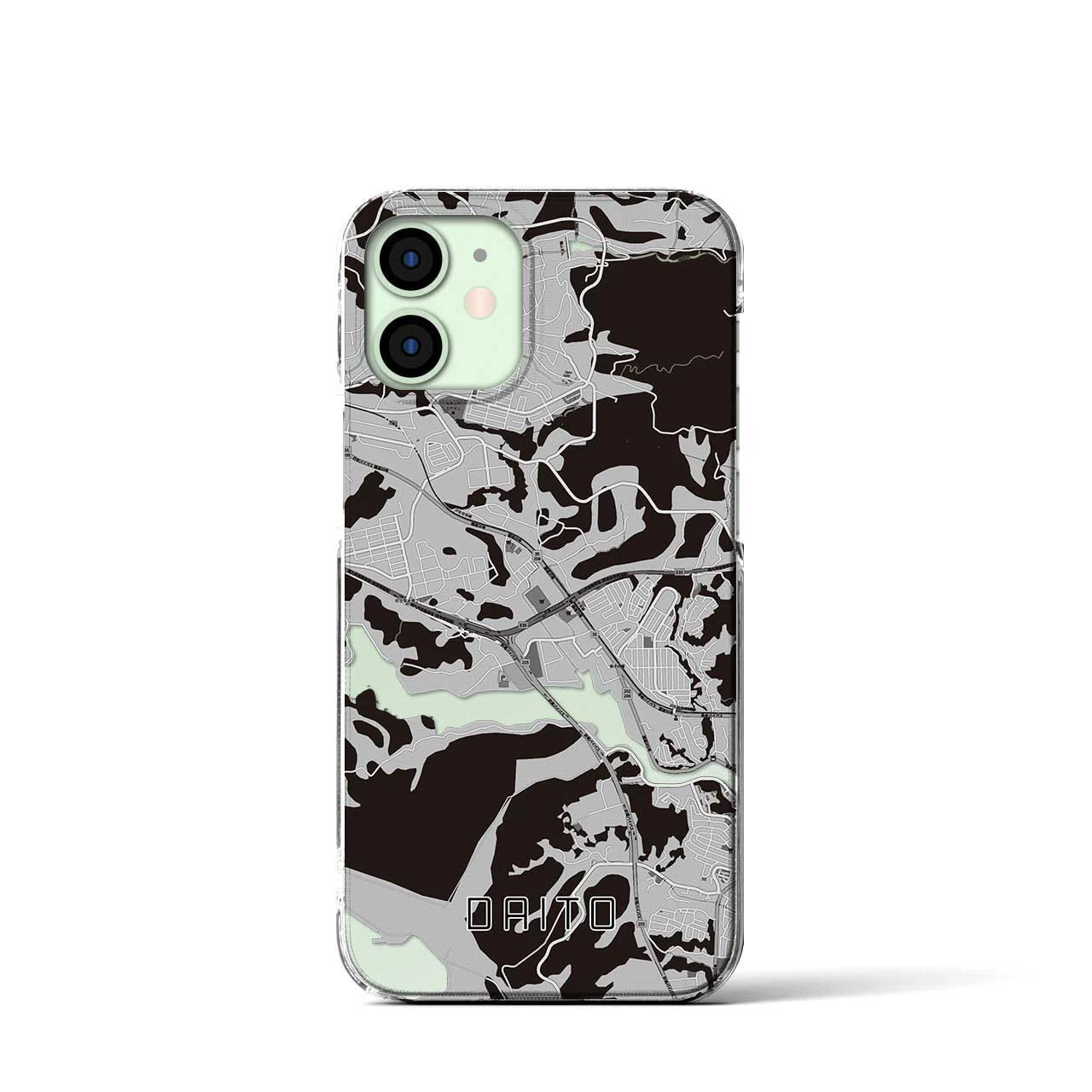 【大塔（長崎県）】地図柄iPhoneケース（クリアタイプ）