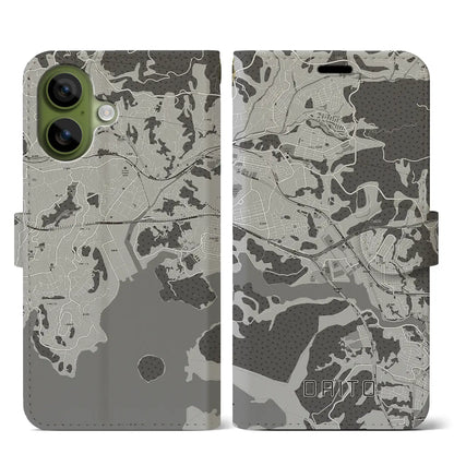 【大塔（長崎県）】地図柄iPhoneケース（手帳タイプ）