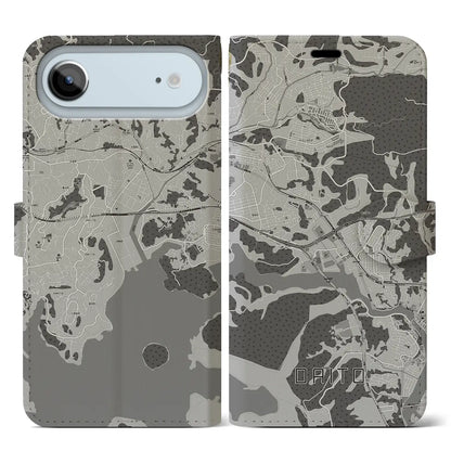 【大塔（長崎県）】地図柄iPhoneケース（手帳タイプ）