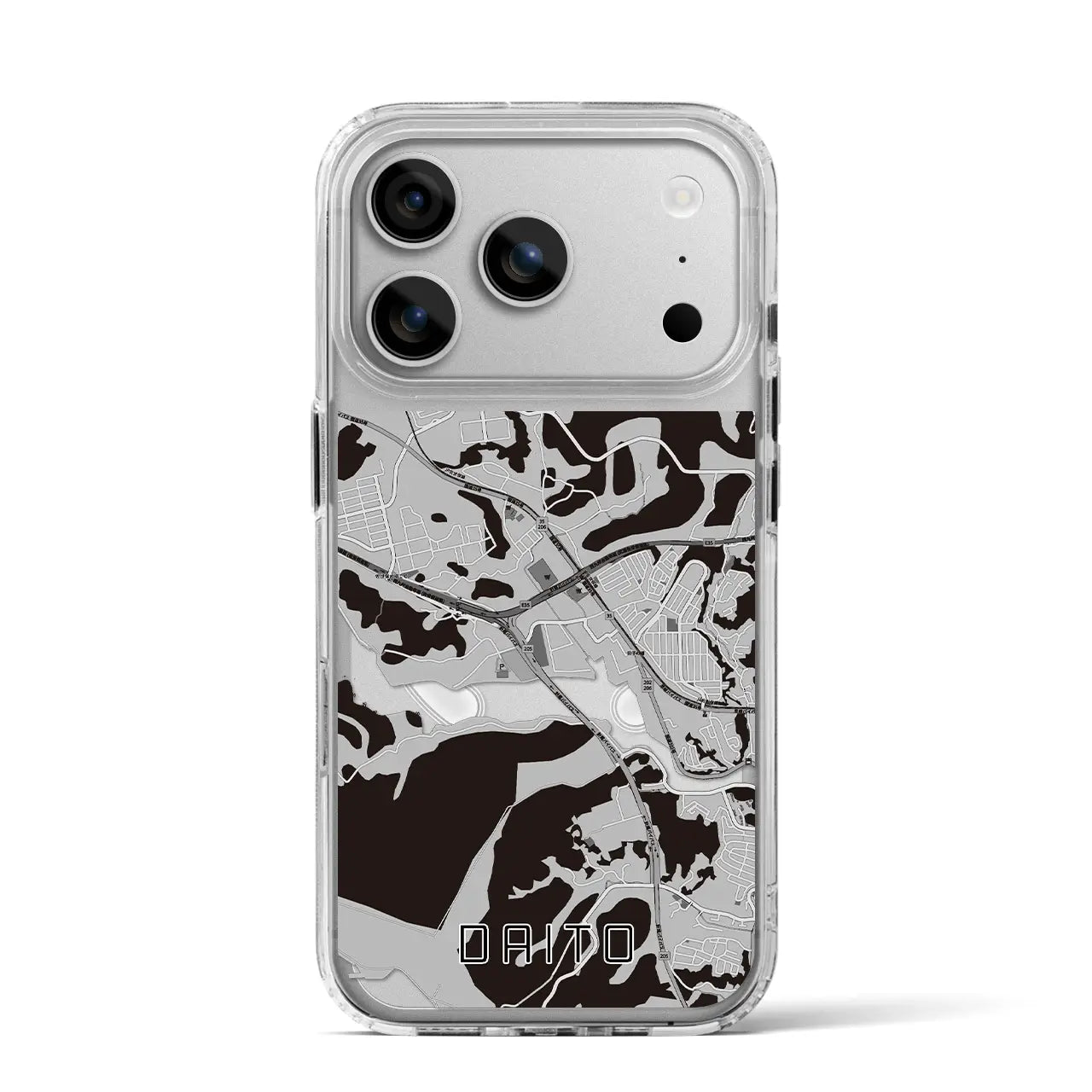 【大塔（長崎県）】地図柄iPhoneケース（MagSafeタイプ）