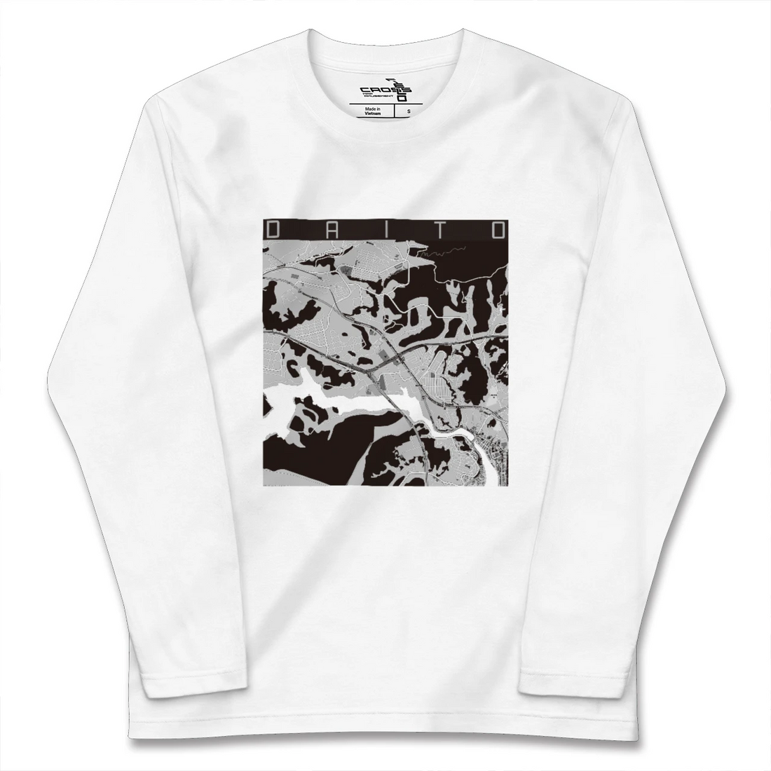 【大塔（長崎県）】地図柄ロングスリーブTシャツ