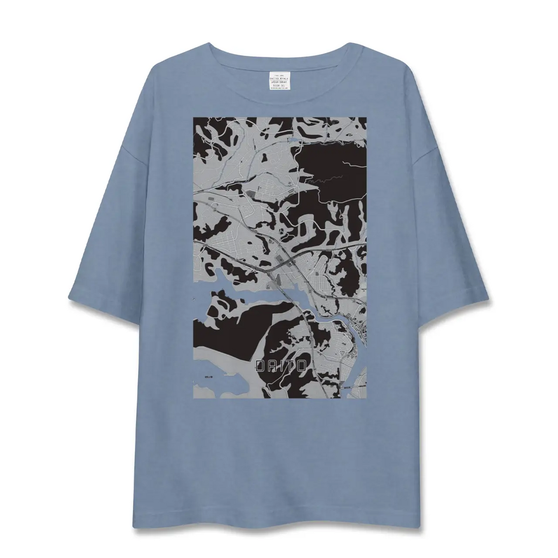 【大塔（長崎県）】地図柄ビッグシルエットTシャツ