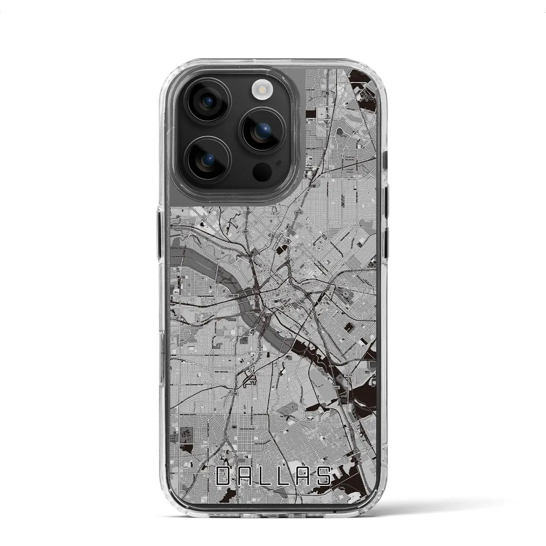 【ダラス（アメリカ）】地図柄iPhoneケース（MagSafeタイプ）
